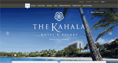 Desktop Screenshot of kahalaresort.com